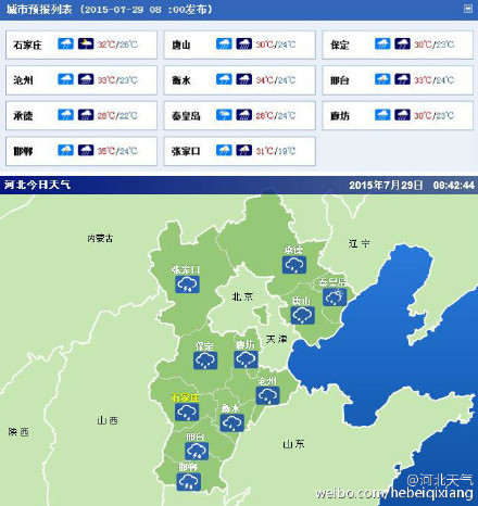 河北天气实时更新，最新气象信息汇总