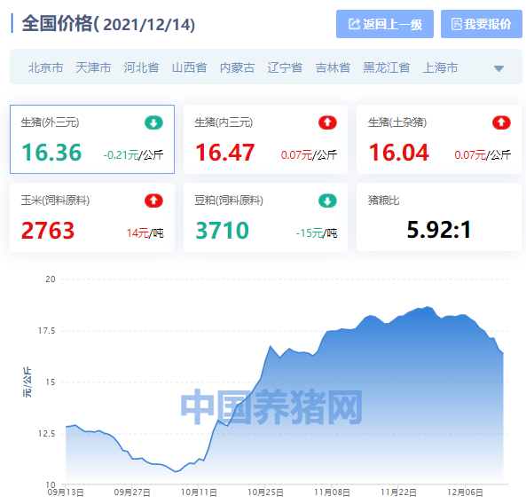 今日全国生猪价格走势及分析